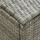 GRAND Coffre de jardin Gris Polyrotin 180 X 90 X 70. Rangement facile et discret