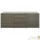 GRAND Coffre de jardin Gris Polyrotin 180 X 90 X 70. Rangement facile et discret