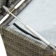 GRAND Coffre de jardin Gris Polyrotin 200 X 50 X 60 cm. Rangement facile et discret