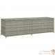 GRAND Coffre de jardin Gris Polyrotin 200 X 50 X 60 cm. Rangement facile et discret