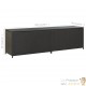 GRAND Coffre de jardin Noir Polyrotin 200 X 50 X 60 cm. Rangement facile et discret