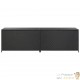GRAND Coffre de jardin Noir Polyrotin 200 X 50 X 60 cm. Rangement facile et discret