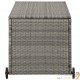 Coffre de jardin Gris + Roulettes 120 X 65 X 61 cm Polyrotin. Rangement facile et discret