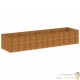 Jardinière Relief Acier Corten 386 X 100 X 69 cm. Aspect Rouille, Très tendance. Jardin, Patio, Balcon