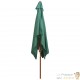 Grand Parasol Rectangle 300 X 200 cm Vert. Poteau en bois. Raffinement et Ombre Terrasse et Jardin