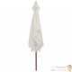 Grand Parasol Rectangle 300 X 200 X 250 cm Crème. Poteau en bois. Raffinement et Ombre Terrasse et Jardin