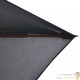 Grand Parasol Rectangle 300 X 200 X 250 cm Gris Anthracite. Poteau en bois. Raffinement et Ombre Terrasse et Jardin