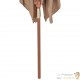 Grand Parasol Rectangle 300 X 200 X 250 cm Beige. Poteau en bois. Raffinement et Ombre Terrasse et Jardin