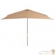 Grand Parasol Rectangle 300 X 200 X 250 cm Beige. Poteau en bois. Raffinement et Ombre Terrasse et Jardin