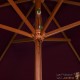 Grand Parasol Rectangle 300 X 200 X 250 cm Bordeaux. Poteau en bois. Raffinement et Ombre Terrasse et Jardin