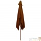 Grand Parasol Rectangle 300 X 200 X 250 cm Beige Foncé. Poteau en bois. Raffinement et Ombre Terrasse et Jardin
