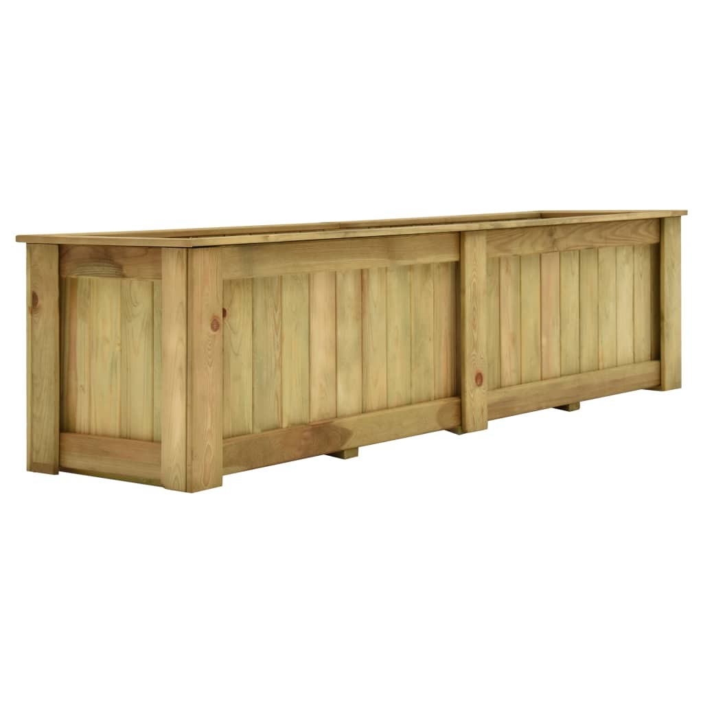 Jardinière Bois de Pin 196 X 50 X 50 cm. Très tendance. Jardin, Patio, Balcon