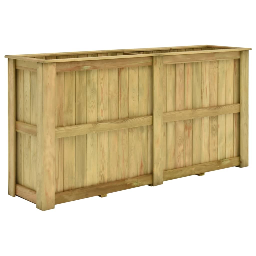 Jardinière Bois de Pin 196 X 50 X 100 cm. Très tendance. Jardin, Patio, Balcon