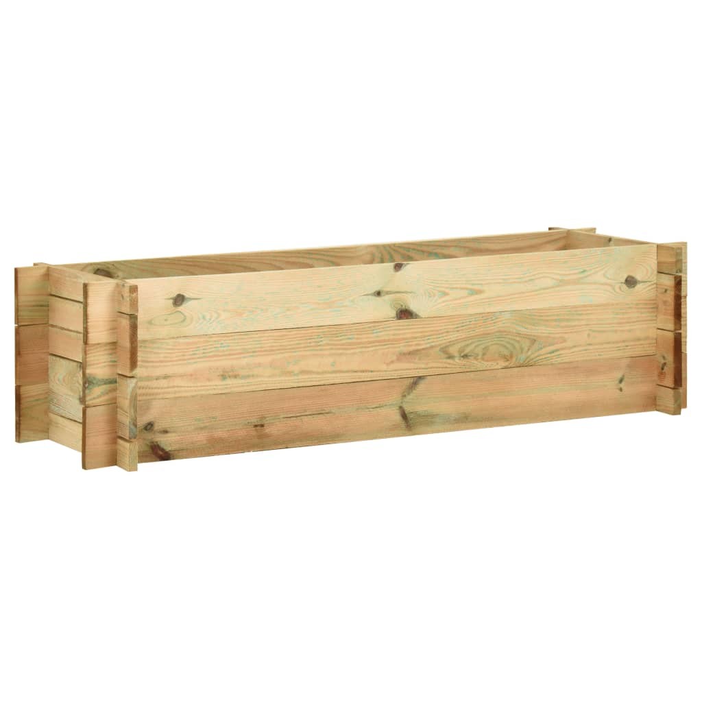 Jardinière Bois de Pin 120 X 40 X 32 cm. Très tendance. Jardin, Patio, Balcon