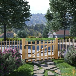 Portail en Bois de noisetier 100 X 60cm de haut. Idéal pour jardin champêtre et rural