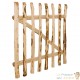 Portail en Bois de noisetier 100 X 90 cm de haut. Idéal pour jardin champêtre et rural