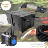 Kit De Filtration Complet Avec UV 24W INOX + ampoule supplémentaire Pour Bassin De Jardin De 15 m3 avec poissons