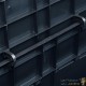 Coffre de jardin Noir Plastique Solide 116 X 46 X 60 cm 320 l de volume. Rangement facile et discret