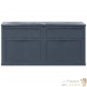 Coffre de jardin Noir Plastique Solide 116 X 46 X 60 cm 320 l de volume. Rangement facile et discret