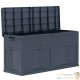 Coffre de jardin Noir Plastique Solide 116 X 46 X 60 cm 320 l de volume. Rangement facile et discret