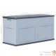 Coffre de jardin Gris Plastique Solide 116 X 46 X 60 cm 320 l de volume. Rangement facile et discret