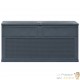 Coffre de jardin Gris Anthracite Plastique Solide 116 X 46 X 60 cm 320 l de volume. Rangement facile et discret