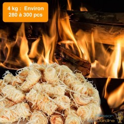 4 kg d'allume-feu naturel et BIO. Environ 280 à 300 allume-feu pour grillades, feu ouvert, flambée, barbecue