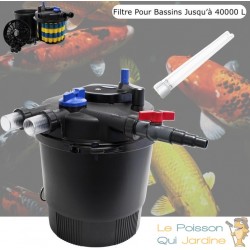 Filtre Bassins De Jardin Sous Pression, UV 36W, Jusqu'à 40000 Litres + 1 ampoule supplémentaire