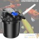 Filtre Bassin De Jardin Sous Pression, UV 11W, Max 6000L Premium + 1 ampoule supplémentaire