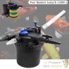 Filtre De Bassins De jardin, Sous Pression, UV 11W + 1 ampoule supplémentaire, Jusqu'à 12000 Litres