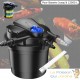 Filtre Bassin De Jardin Sous Pression, UV 11W + 1 ampoule UV de rechange, Max 12000L, Modèle Premium
