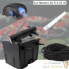 Kit De Filtration, Avec UV 18W, + 1 ampoule UV de rechange Pour Bassin De Jardin : 5 à 10 m³
