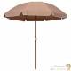 Parasol Rond 190 cm Taupe. Poteau en acier. Raffinement et Ombre Terrasse et Jardin