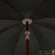 Parasol Rond 230 cm Gris Anthracite. Poteau en acier. Raffinement et Ombre Terrasse et Jardin