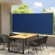 Brise-vue ou Auvent latéral Bleu 117 cm de haut et 3 mètres de long. Idéal terrasse, patio et balcon. Discrétion et Intimité