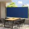 Brise-vue ou Auvent latéral Bleu 140 cm de haut et 3 mètres de long. Idéal terrasse, patio et balcon. Discrétion et Intimité