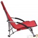 4 Chaises Pliables Basses Rouges de camping ou de plage moderne et de qualité