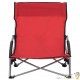 4 Chaises Pliables Basses Rouges de camping ou de plage moderne et de qualité