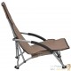 2 Chaises Pliables Basses Marron de camping ou de plage moderne et de qualité