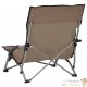 4 Chaises Pliables Basses Marron de camping ou de plage moderne et de qualité