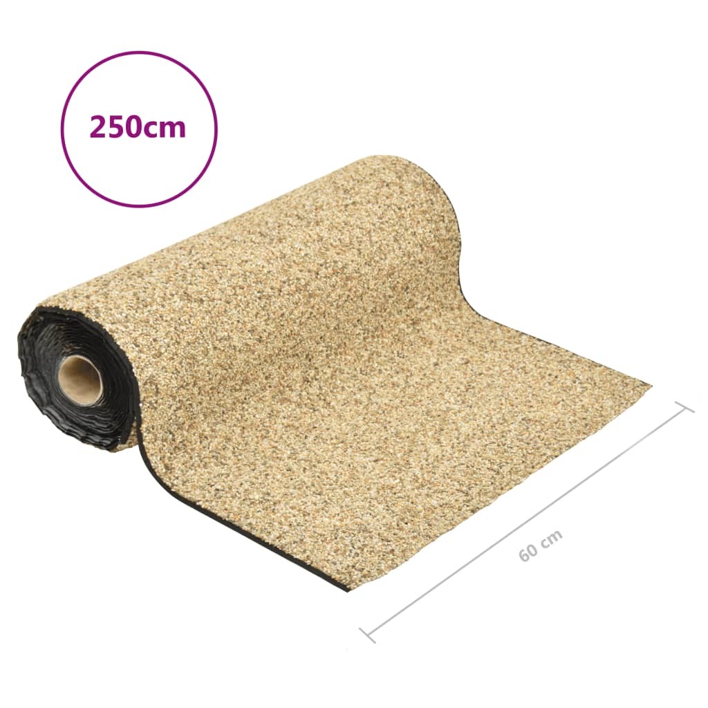 Revêtement Pierre Décoration 250 X 60 cm Sable Pour Bassin de jardin, piscine, terrasse. Finition naturelle
