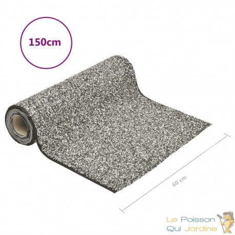 Revêtement Pierre Décoration 150 X 60 cm Gris Pour Bassin de jardin, piscine, terrasse. Finition naturelle