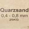 Sable Quartz Filtre Piscine 25kg. LIVRAISON GRATUITE. Granuilométrie 0,4- 0,8mm