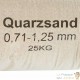 Sable Quartz Filtre Piscine 25 kg. LIVRAISON GRATUITE. Granuilométrie 0,7- 1,25 mm