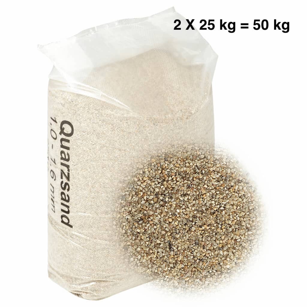 Sable Quartz Filtre Piscine 50 kg. LIVRAISON GRATUITE. Granuilométrie 1,0-1,6 mm