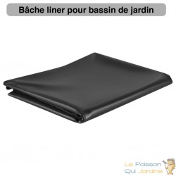 Bâche - Liner Bassin 4 x 4 m , 0,5mm d'épaisseur. Qualité et Performante. Mise en place Facile