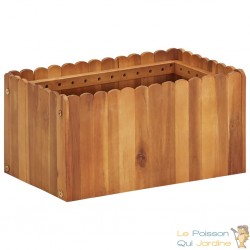Jardinière Bois Acacia Massif 50 X 30 x 25 cm Très tendance. Jardin, Patio, Balcon
