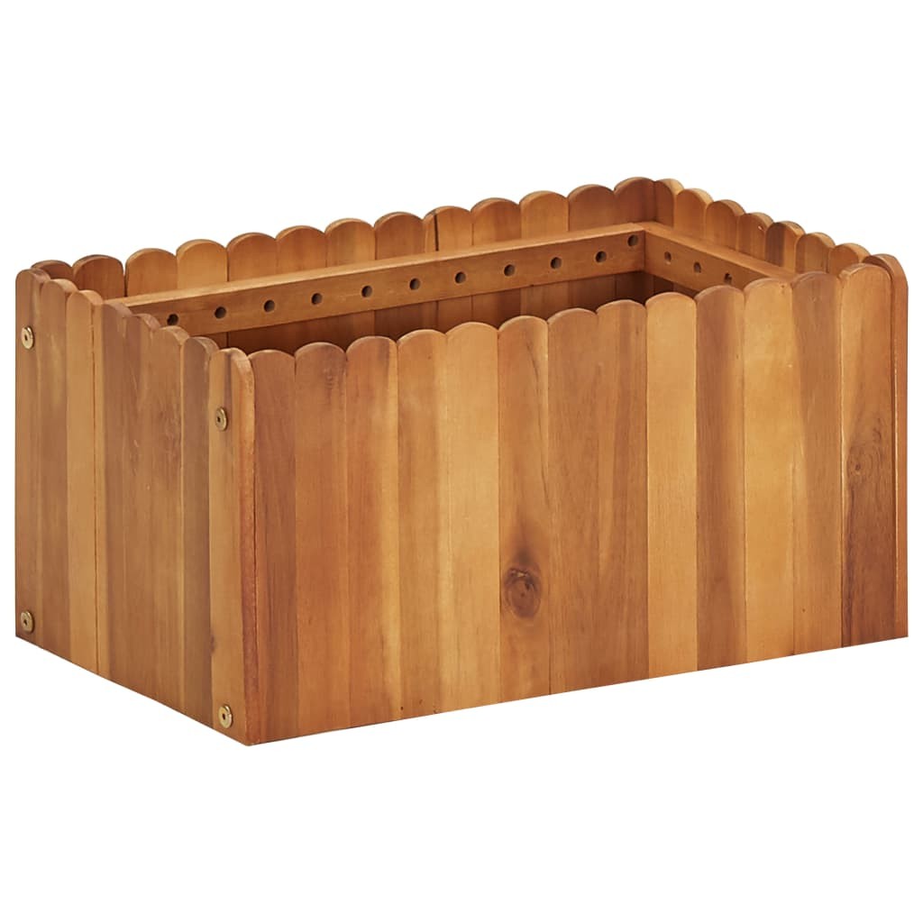 Jardinière Bois Acacia Massif 50 X 30 x 25 cm Très tendance. Jardin, Patio, Balcon