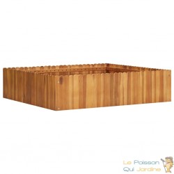 Jardinière Bois Acacia Massif 100 X 100 x 25 cm Très tendance. Jardin, Patio, Balcon