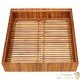 Jardinière Bois Acacia Massif 100 X 100 x 25 cm Très tendance. Jardin, Patio, Balcon